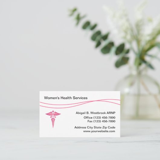 medisch centrum voor de gezondheid van vrouwen visitekaartje (Staand voorkant)