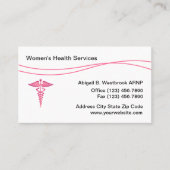 medisch centrum voor de gezondheid van vrouwen visitekaartje (Voorkant)