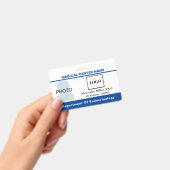 Medisch Centrum Ziekenhuis Logo Streepjescode Foto Badge (Handheld)