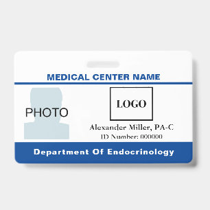 Medisch Centrum Ziekenhuis Logo Streepjescode Foto Badge