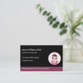 Medisch deskundige geregistreerde verpleegkundige visitekaartje (Staand voorkant)