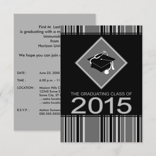 Medisch diploma afstuderen 2015 kaart (Voorkant / Achterkant)