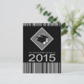 Medisch diploma afstuderen 2015 uitnodiging briefkaart (Staand voorkant)