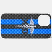 Medisch Doctor MD Caduceus op Levendige Strepen Case-Mate iPhone Case (Achterkant (horizontaal))