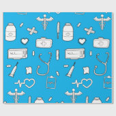 Medisch / Doctor / verpleegster  Cadeaupapier (Vlak)