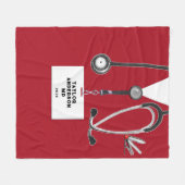 Medisch Dokter Afstuderen Gift Fleece Deken (Voorkant (Horizontaal))