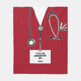 Medisch Dokter Afstuderen Gift Fleece Deken