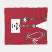 Medisch Dokter Afstuderen Gift Fleece Deken (Voorkant (Horizontaal))