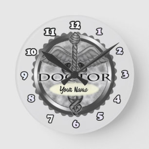 Medisch Dokter Caduceus Ronde Klok