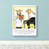 Medisch/Dokter Humor Verpakt Canvas Gift (Insitu (Houten vloer))