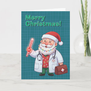 Medisch Dokter Kerstman Kerstkaart Feestdagen Kaart