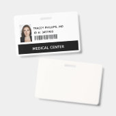 Medisch Dokter, MD ID Identificatie Badge (Voor- en achterkant)