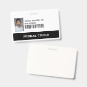 Medisch Dokter, MD ID Identificatie Badge (Voor- en achterkant)