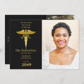 Medisch Dokter MD RN Verpleegkundige Afstuderen Zw Kaart (Voorkant / Achterkant)