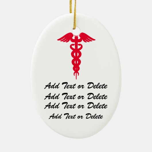 Medisch - Dokter - SRF Keramisch Ornament (Achterkant)