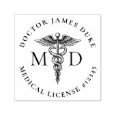 Medisch Dokter Stempel met Caduceus Symbool (Design)