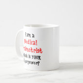 medisch dosimetrist koffiemok (Voorkant links)
