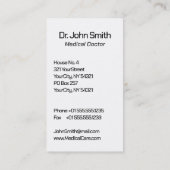 Medisch Elegant Goud Caduceus Vleugels Classy Visitekaartje (Achterkant)