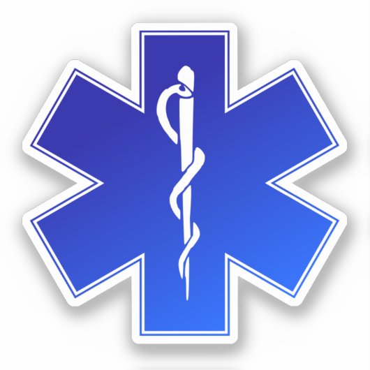 Medisch EMS-symbool Sticker (Voorkant)
