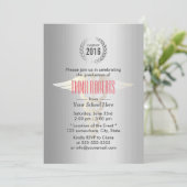 Medisch en verpleegkundig Afstuderen Modern Silver Kaart (Staand voorkant)