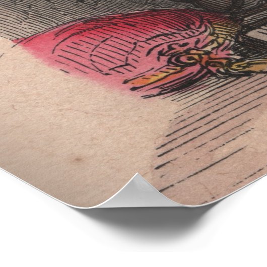 Medisch-Franse mode edelvrouw kostuum Poster (Hoek)