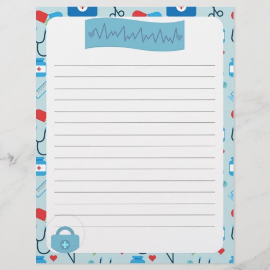 Medisch Gebied Stationery papier-briefhoofd stijl Briefhoofd (Voorkant)