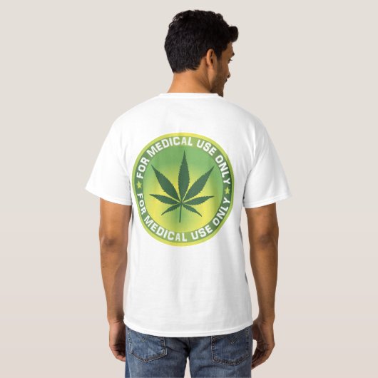Medisch gebruik Marajuana T-shirt (Achterkant volledig)