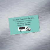 Medisch gehandicaptenvervoer magnetisch visitekaartje (Voorbeeld)