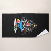 Medisch gereedschap kerstboom Funny Kerstmis Badhanddoek (Badhanddoek)