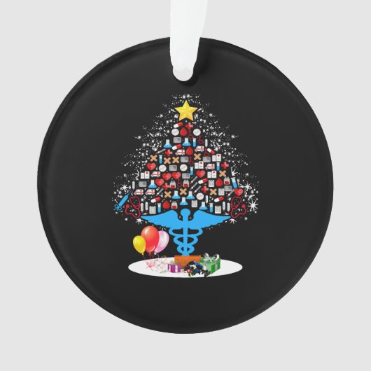 Medisch gereedschap kerstboom Funny Kerstmis Ornament (voorkant)