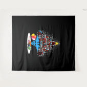 Medisch gereedschap kerstboom Funny Kerstmis Wandkleed (Voorkant (horizontaal))