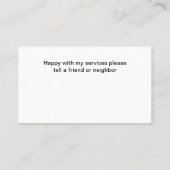 Medisch Geregistreerde Verpleegkundige Contact Vis Visitekaartje (Achterkant)