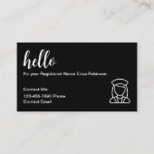 Medisch Geregistreerde Verpleegkundige Contact Vis Visitekaartje (Voorkant)