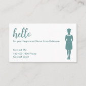 Medisch Geregistreerde Verpleegkundige Contact Vis Visitekaartje (Voorkant)