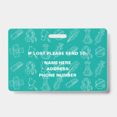 Medisch Geregistreerde Verpleegkundige Foto-ID Badge (Back)