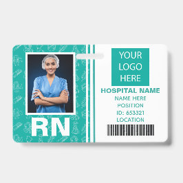 Medisch Geregistreerde Verpleegkundige Foto-ID Badge
