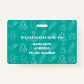 Medisch Geregistreerde Verpleegkundige Foto-ID Badge (Achterkant)