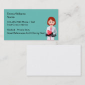 Medisch geregistreerde verpleegkundige Visitekaart Visitekaartje (Voorkant / Achterkant)