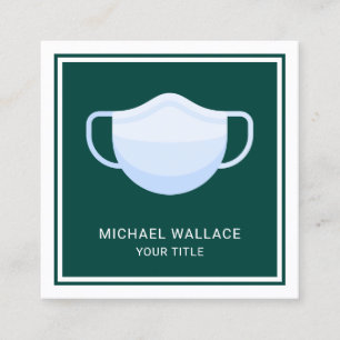 Medisch gezichtsmasker vierkante visitekaartje