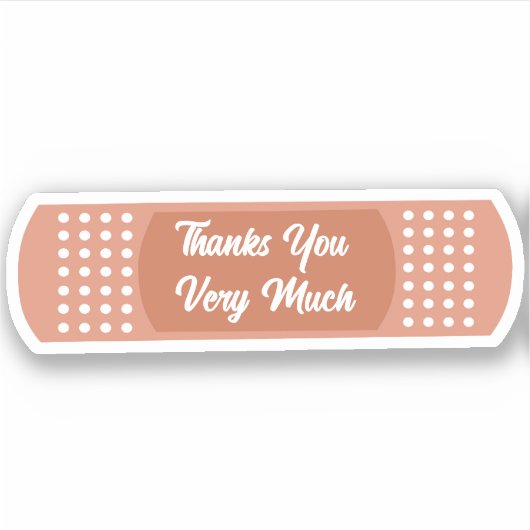 medisch gips sticker (Voorkant)