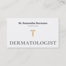 Medisch goudgrijze dermatoloog