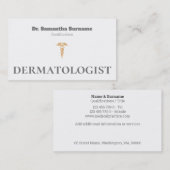 Medisch goudgrijze dermatoloog visitekaartje (Voorkant / Achterkant)