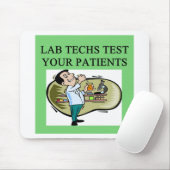 medisch grap voor laboratoriumtechnicus muismat (Met muis)