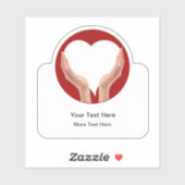 Medisch hart Home Gezondheid Sticker Labels (Vel)