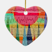 Medisch hartritme-bosdromen keramisch ornament (Achterkant)