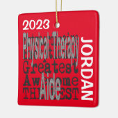 Medisch hulpmiddel bij fysiotherapie keramisch ornament (Links)