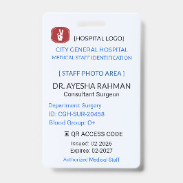 Medisch Identificatieteken | Chirurgisch Personeel Badge