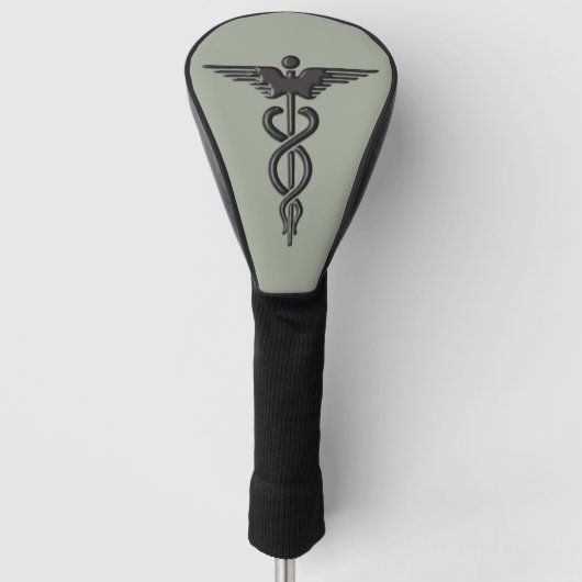 Medisch Insignia Caduceus Golfheadcover (Voorkant)