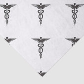 Medisch Insignia Caduceus Tissuepapier (Detail)