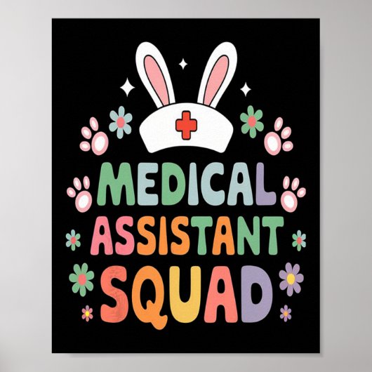 Medisch Istant Squad Paashaas Kostuum Eieren Poster (Voorkant)